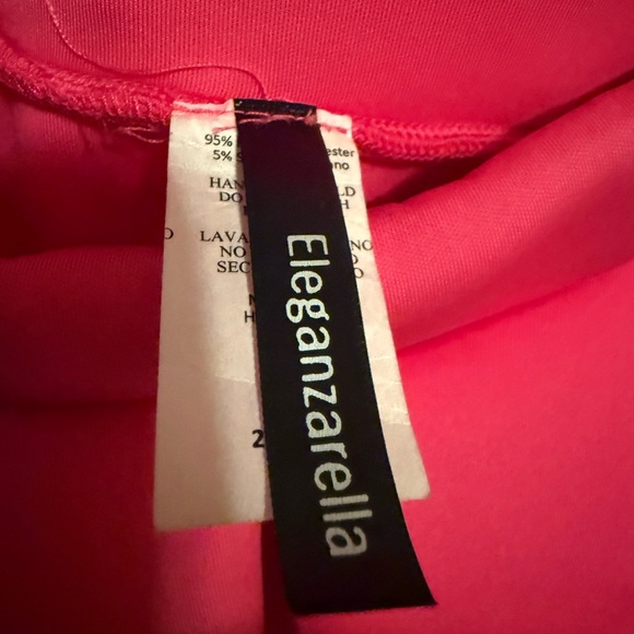 Strapless Pink Ruffle Dress - Picture 2 of 3